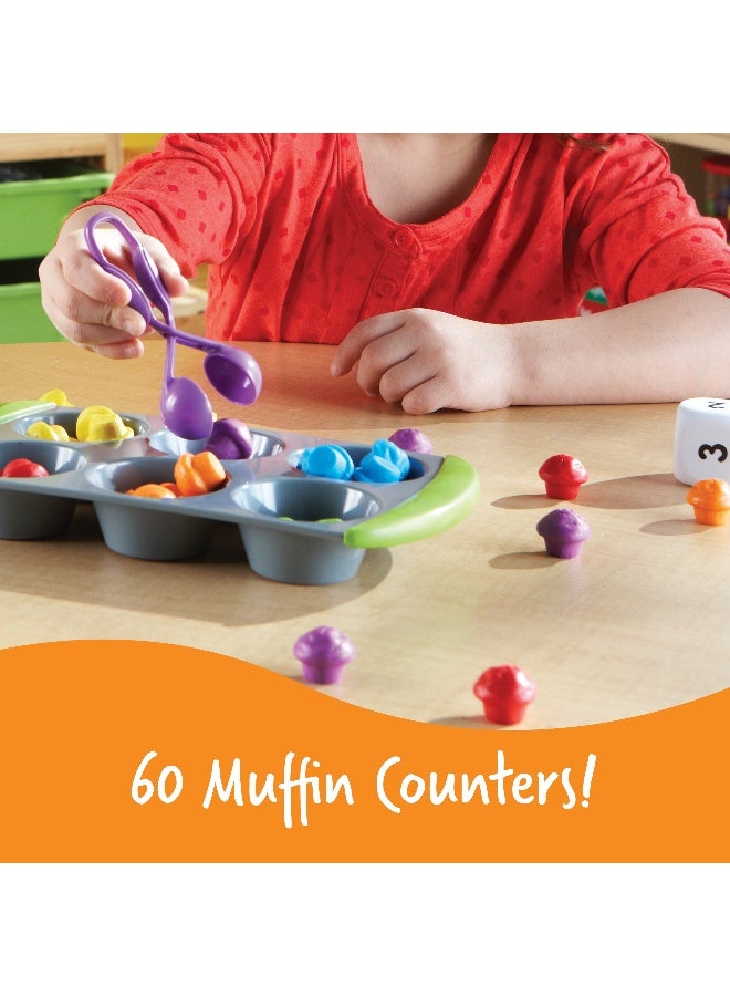 ليرننج ريسورسز مجموعة أنشطة الرياضيات المبكرة العملية لمطابقة قطع الكعك الصغيرة من Learning Resources، لتنمية الألوان والتعرف على الأرقام والمهارات الحركية الدقيقة، للأعمار من 3 سنوات فما فوق - Image 3