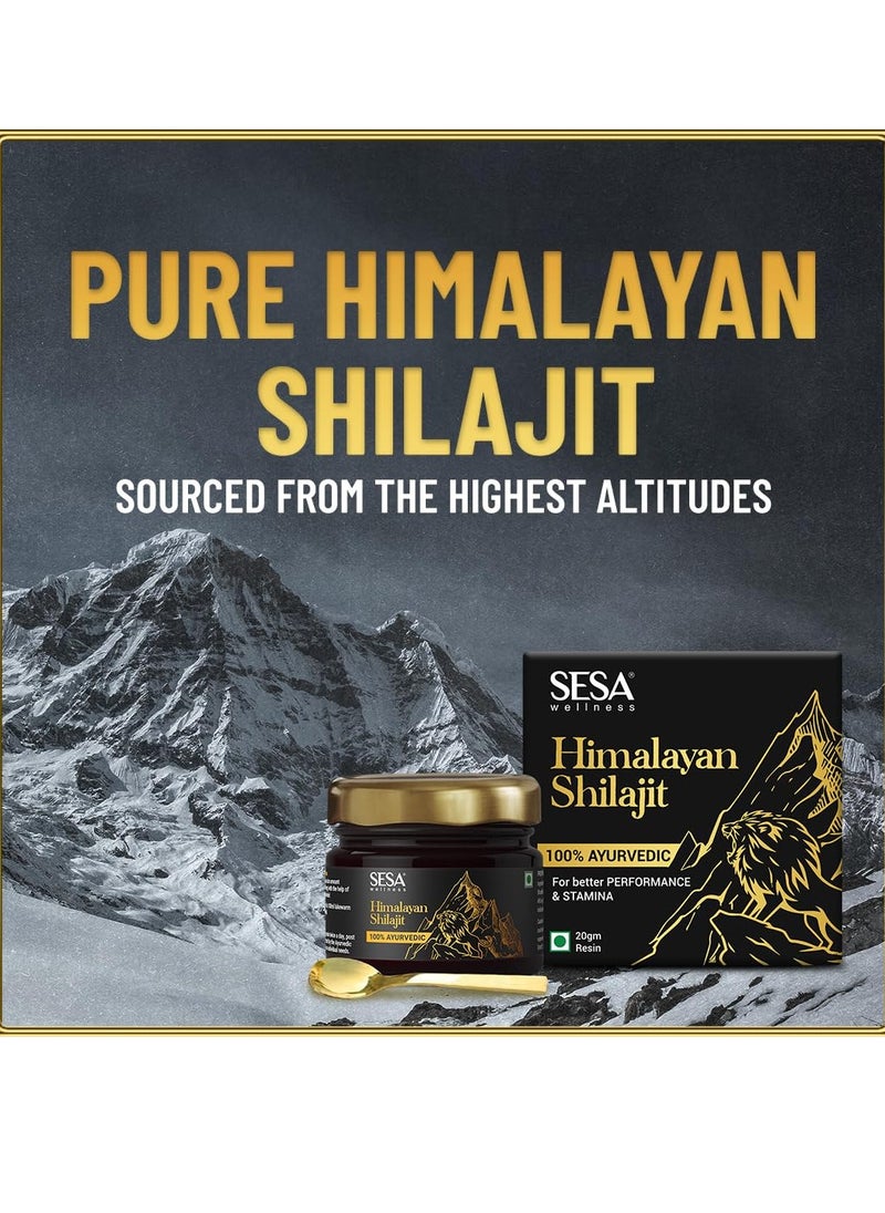 Himalayan Shilajit Original 20 g Shilajeet Resin  100% Ayurvedic Helps boost Strength Endurance and Immunity  60%+ Fulvic Acid  Contains Lab Certificate