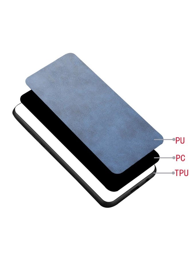 HuHa Case Cover For Huawei Honor Play 4T Pro Shockproof Sewing Cow Pattern Skin PC + PU + TPU Case(Blue) - Image 5