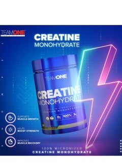 Team One Creatine Monohydrate - 100% Pure, Unflavored - 300 Grams, 60 Servings for Enhanced Strength, Power & Muscle Growth  - Image 2