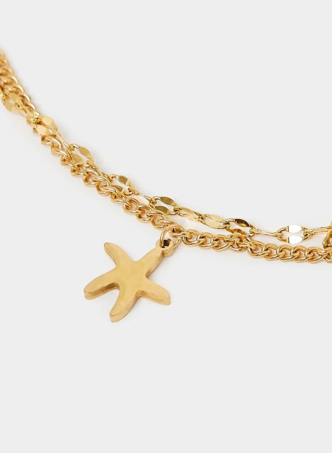 Styli Starfish Drop Anklet  - Image 3