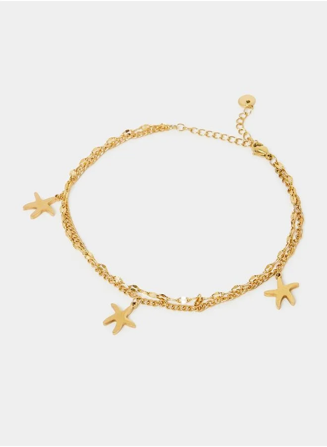 Styli Starfish Drop Anklet