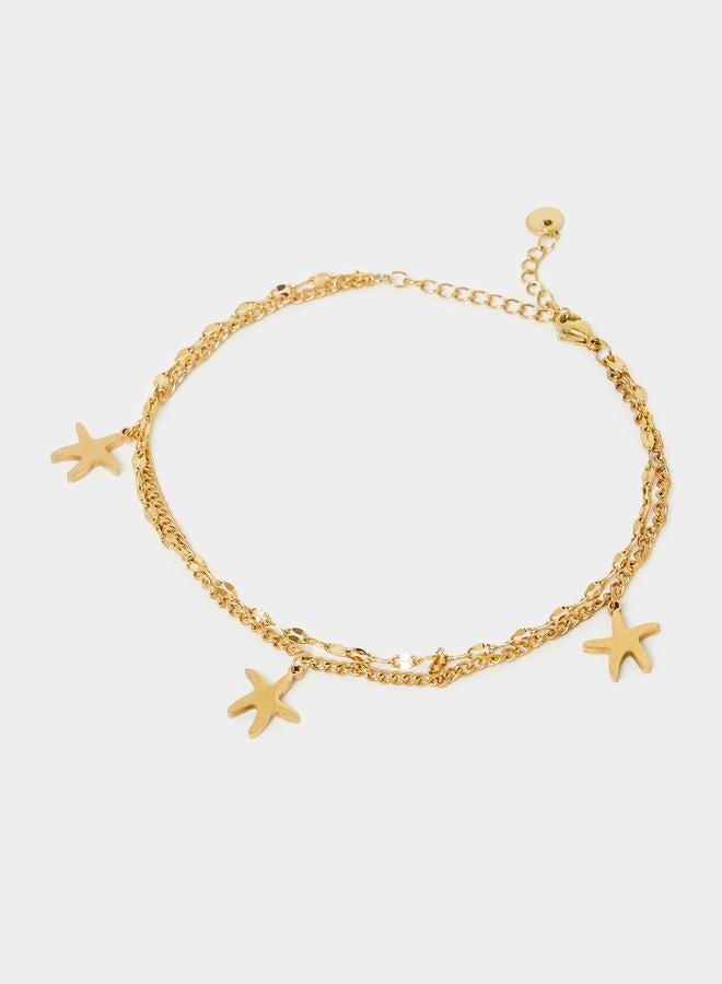 Styli Starfish Drop Anklet  - Image 2