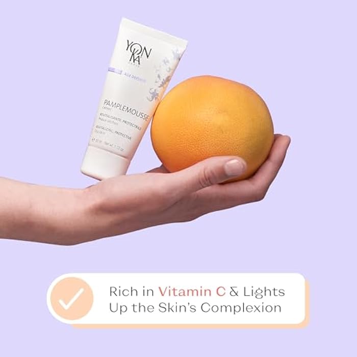 Yonka Pamplemousse Face Cream | Daily Hydrating Face Moisturizer | Lightweight Lotion with Vitamin C to Tighten Pores and Mattify Skin | Paraben-Free - Image 3