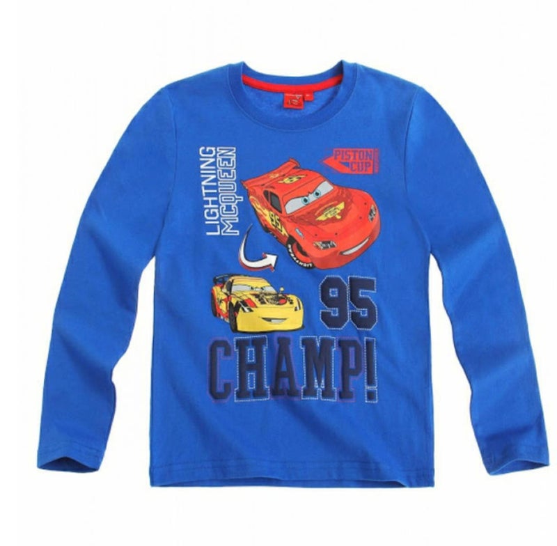 ديزني بيكسار كارز تي شيرت ديزني بيكسار كارز لايتينج ماكوين للأولاد بأكمام طويلة من Kids TV - Image 1
