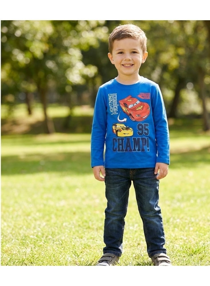 ديزني بيكسار كارز تي شيرت ديزني بيكسار كارز لايتينج ماكوين للأولاد بأكمام طويلة من Kids TV - Image 2