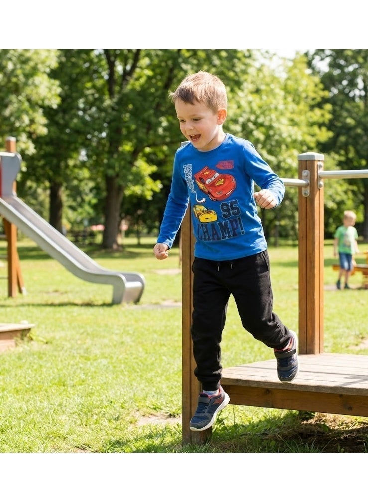 ديزني بيكسار كارز تي شيرت ديزني بيكسار كارز لايتينج ماكوين للأولاد بأكمام طويلة من Kids TV - Image 3