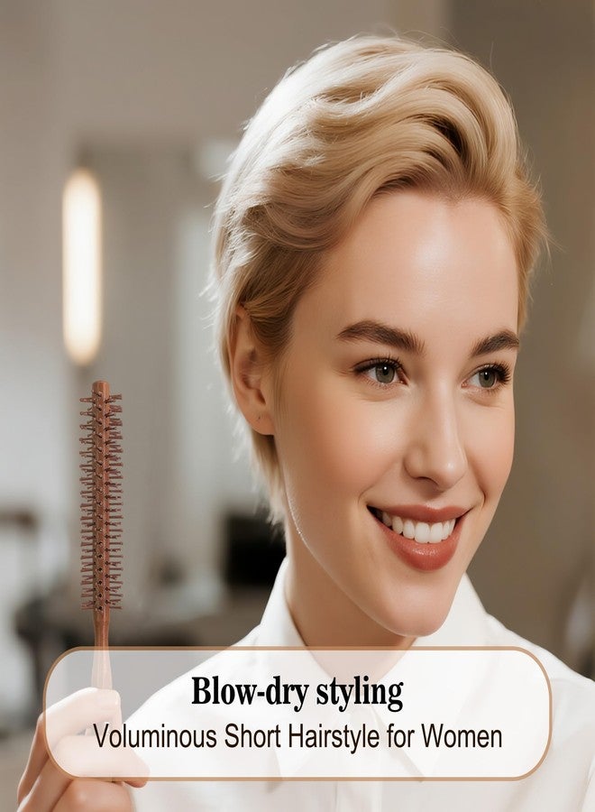 SUNBIRD فرشاة تصفيف شعر صغيرة ولفافة حجم 1" مصغرة - تصميم حراري دائري للشعر الكثيف/القصير/الرقيق، الغرة واللحية - أداة لرفع، تجعيد وتصفيف للنساء/الرجال - حجم محمول للسفر - Image 4