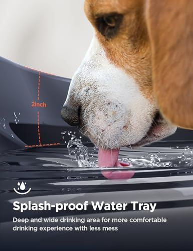 FEELNEEDY 7L/1.8Gal Dog Water Fountain for Large Dog, FEELNEEDY Dog Water Bowl Dispenser Pet Water Fountain, Water Dispenser for Dogs with Ultra Quiet Pump for Multiple Cats, Dogs, Pets (FN-W05, Blue) - Image 3