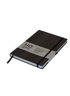 HQ A5 Size Hard Bound Journal Lined Notebook 160 Pages With Elastic Closure Black Cover  - Image 3