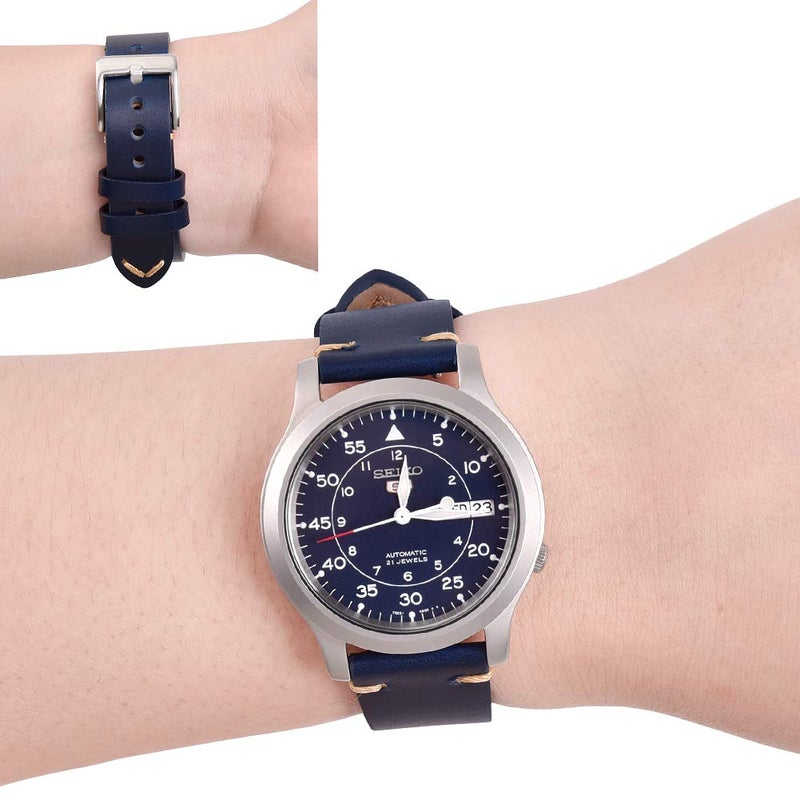 Ritche حزام ساعة ريتشي 20 مم من الجلد، حزام ساعة جلد سريع الإطلاق متوافق مع سيتيزن برومستر BN0150-28E / تايمكس إيزي ريدر 38 مم حزام ساعة جلد للرجال والنساء - Image 3