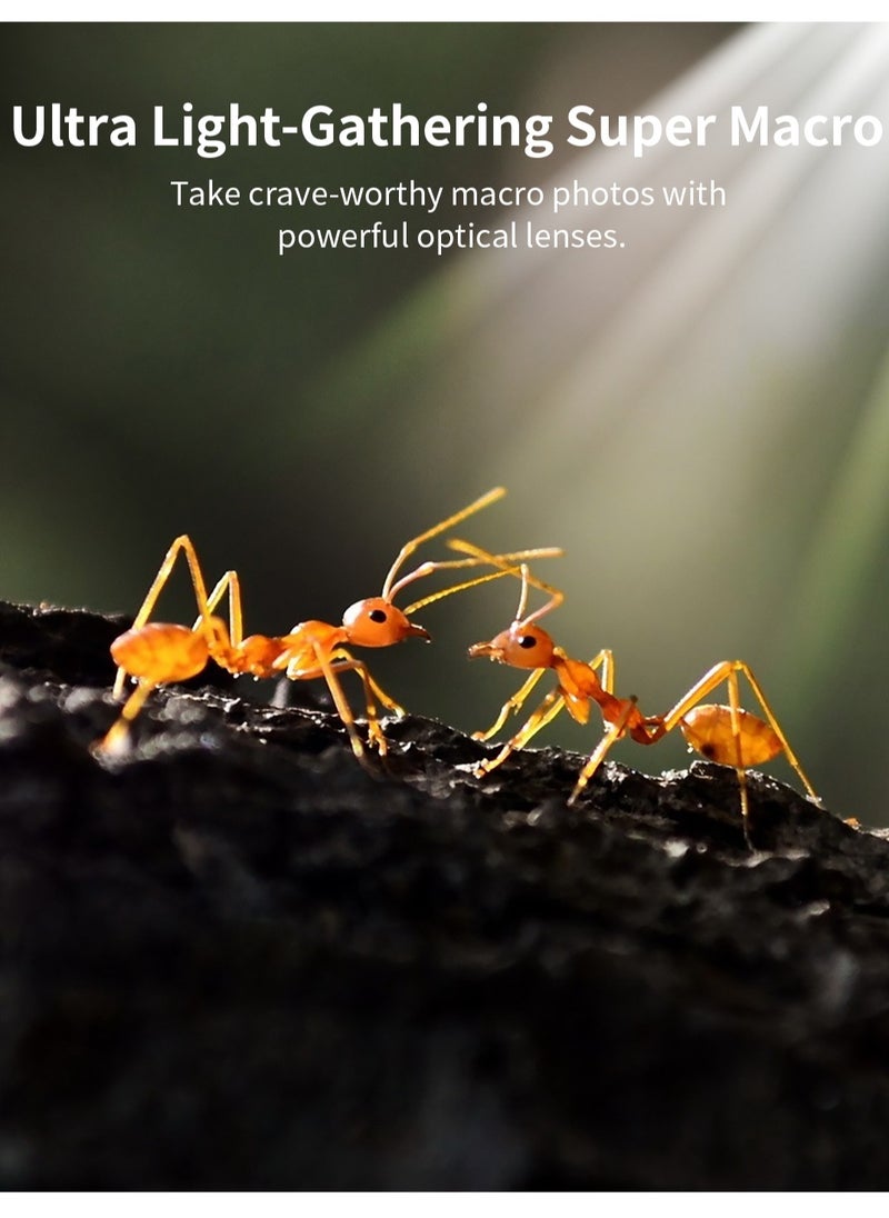 APEXEL APL-ZM100 10-20X Zoom Macro Lens Kit for Smartphone – HD Phone Camera Lens with Universal Clip, Macro/Magnifier Lens for iPhone Android, Outdoor Close-Up Photography  - Image 3