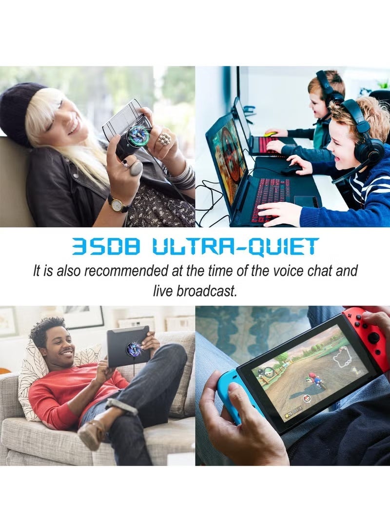 Arabest Phone Cooler, Phone Cooling Fan for Gaming, 2 Modes, Adsorption Design, Semiconductor Phone Cooler with RGB Light,Mini Phone Cooler for Mobile Phone Tablet PC - Image 5
