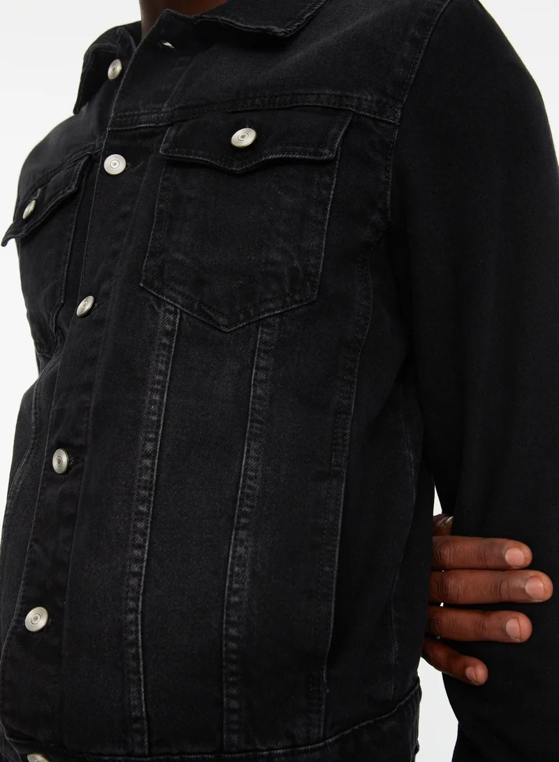 trendyol Rinse Trucker Denim Jacket
