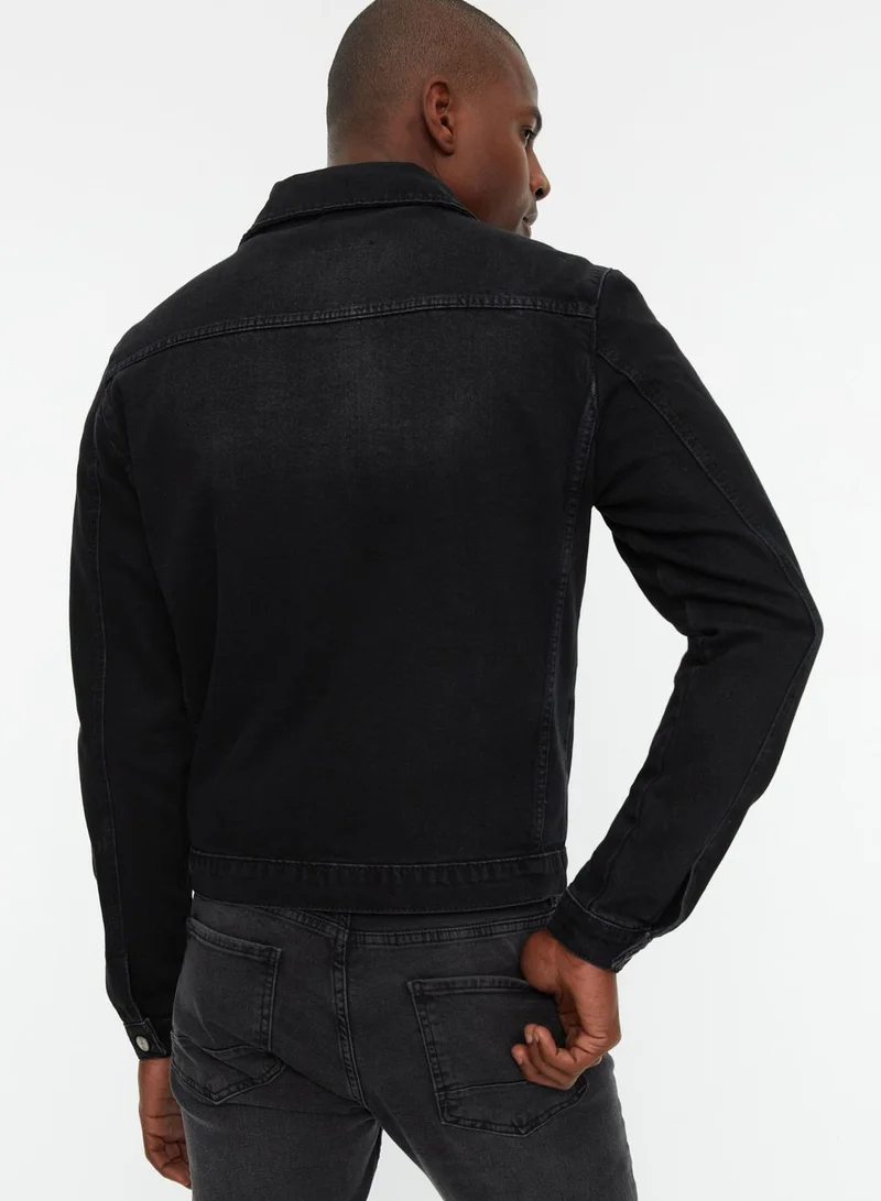 trendyol Rinse Trucker Denim Jacket