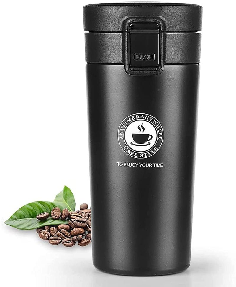 DIYASHI Insulated Stainless Steel CoffeeTea Travel Mug Vacuum SpillProof Sipper Cap for Travelers in Car with Leak Proof Lid for Hot Cold Drinks Stainless Steel Coffee Cup Multi Color - Image 1