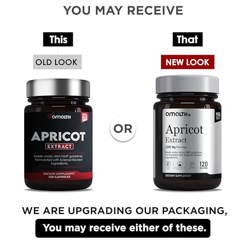 AMALTH Apricot Extract Supplement Capsules (25:1) 120 Capsules 500mg per Capsule, 1000 mg Servings (Pack of 1) (Herbal, Vegan, Non-GMO and Gluten Free) - Image 3