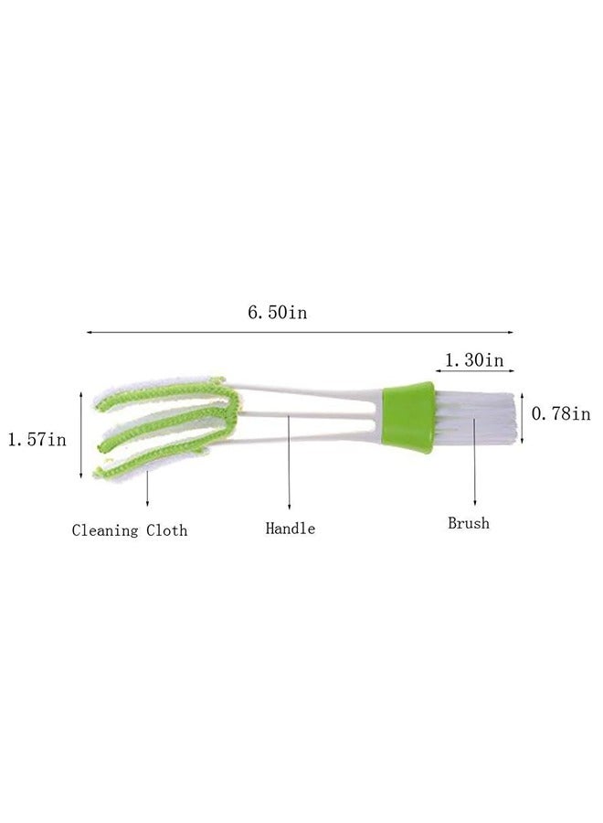 3 قطع منفضة صغيرة لتنفيس هواء السيارة ، منظف مكيف هواء السيارات وفرشاة ، أداة قماش تنظيف جامع الغبار لنافذة لوحة المفاتيح يترك الستائر مصراع مروحة النظارات - Image 2