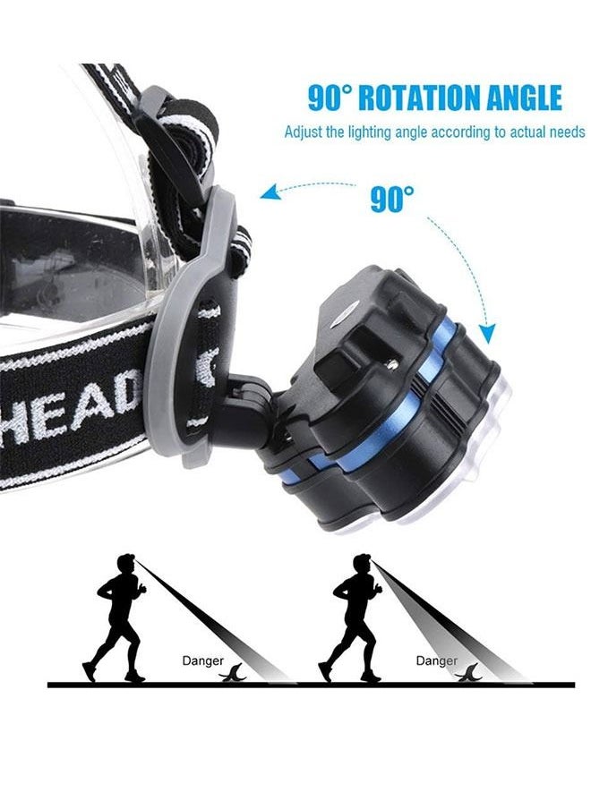 LINJIE - LinJie Portable 8-LED Mini Headlamp Working Lamp Waterproof Flashlight Powered By 18650 Battery For Nighttime Headlamp 60000LM LED Headlamp - Image 1