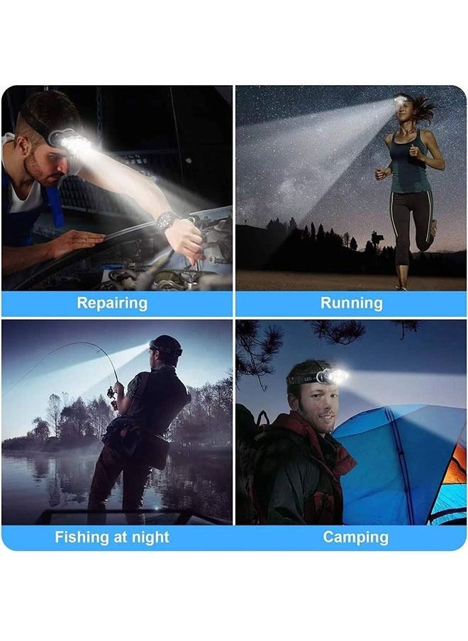 LINJIE - LinJie Portable 8-LED Mini Headlamp Working Lamp Waterproof Flashlight Powered By 18650 Battery For Nighttime Headlamp 60000LM LED Headlamp - Image 1