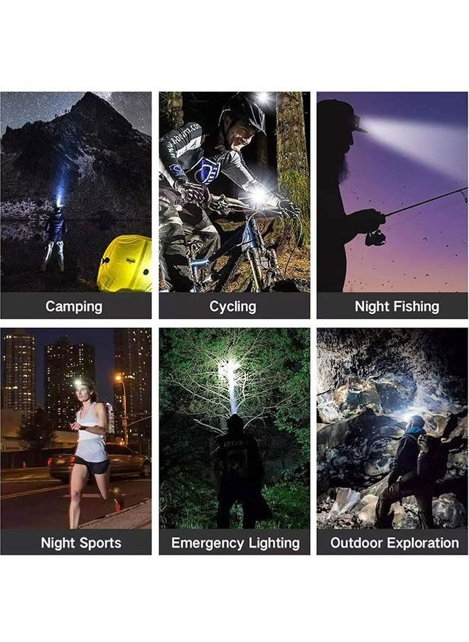 LINJIE - LinJie Portable 8-LED Mini Headlamp Working Lamp Waterproof Flashlight Powered By 18650 Battery For Nighttime Headlamp 60000LM LED Headlamp - Image 1