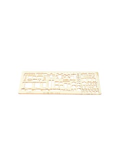 Elmaayergy K225_Y-5 Plastic Ruler With Scientific Shapes With Durable Material, Suitable For School And Home