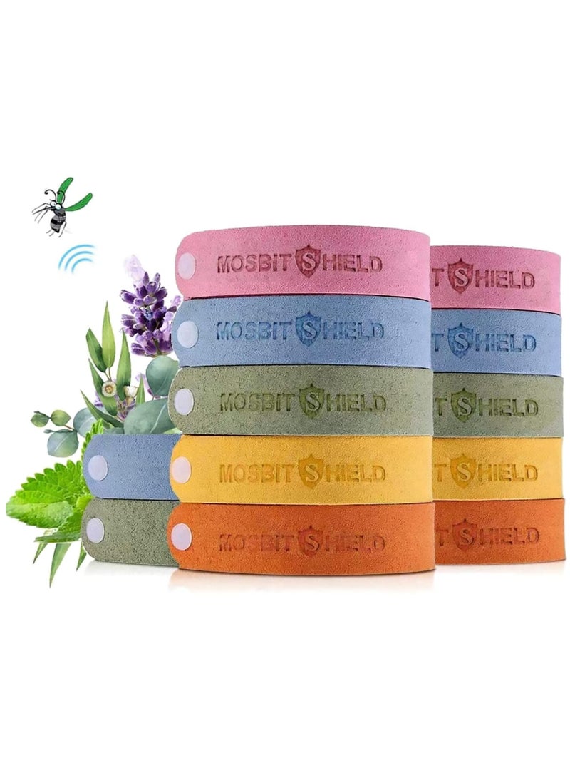 12-Pack Mosquito Repellent Bracelets - Adjustable, Reusable Bands with Natural Ingredients for Up to 72 Hours of Effective Insect Protection. Perfect for Outdoor Activities! - Image 1