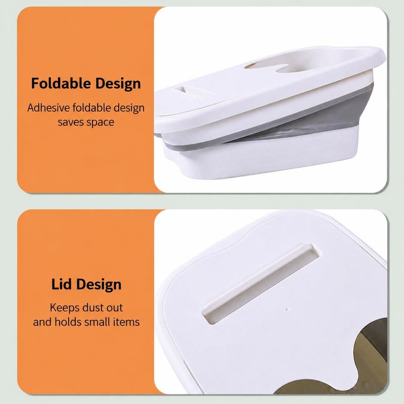 Foldable Silicone Foot Bath Tub with Lid - Portable Massage Soaking Basin for Home Use - Image 5