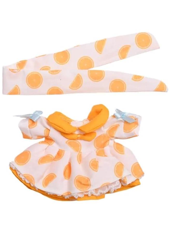 Arabest 17cm Doll Clothes Suitable for 17cm labubu Dolls Accessories 1yellow Dress+1hairbin No Doll - Image 1