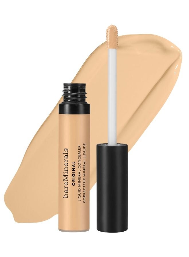 خافي عيوب المعادن السائل الأصلي من bareMinerals - درجة 1.5 فاتح | خافي عيوب سائل معدني مرطب ومفتح للبشرة بتغطية قابلة للبناء ولمسة نهائية طبيعية مشرقة - 6 مل - Image 1