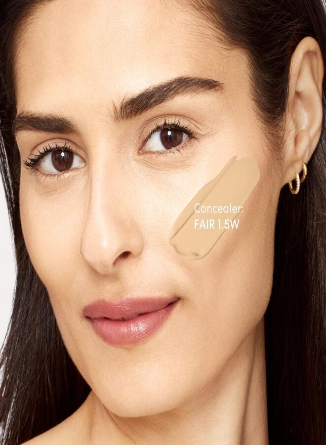 خافي عيوب المعادن السائل الأصلي من bareMinerals - درجة 1.5 فاتح | خافي عيوب سائل معدني مرطب ومفتح للبشرة بتغطية قابلة للبناء ولمسة نهائية طبيعية مشرقة - 6 مل - Image 3