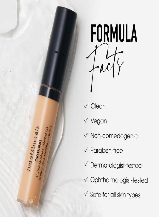 خافي عيوب المعادن السائل الأصلي من bareMinerals - درجة 1.5 فاتح | خافي عيوب سائل معدني مرطب ومفتح للبشرة بتغطية قابلة للبناء ولمسة نهائية طبيعية مشرقة - 6 مل - Image 5