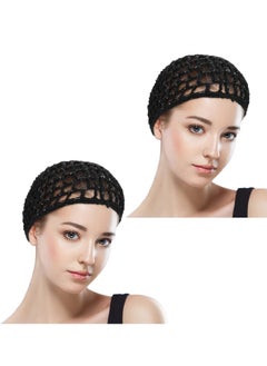 One Piece  Hair Net Night Hair Cap Hair Net Hair Cap Black Crochet Knit Sleeping Hair Net Fitted Hair Cover Wrap Comfortable Hair Care Wave Cap for Women Curl Keep Ballet Organize Shower Bath - pzsku/ZD77958147C08A2B9DBDCZ/45/_/1739227078/f1a03c8c-03bd-4c7f-bad7-b540ded2b179