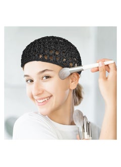 One Piece  Hair Net Night Hair Cap Hair Net Hair Cap Black Crochet Knit Sleeping Hair Net Fitted Hair Cover Wrap Comfortable Hair Care Wave Cap for Women Curl Keep Ballet Organize Shower Bath - pzsku/ZD77958147C08A2B9DBDCZ/45/_/1739227078/fea63b02-d1e2-4744-9d37-a263f3015cbe