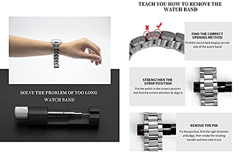 BOSCK Watches for Men,Analog Mens Watch 42mm Large Face Easy Read Stainless Steel Business Watch,Luminous Classic Luxury 30M Waterproof Mens Wrist Watches（White） - Image 5