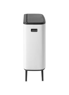 brabantia Bo Touch Bin 60 Litres with 1 Inner Bucket White  - Image 3