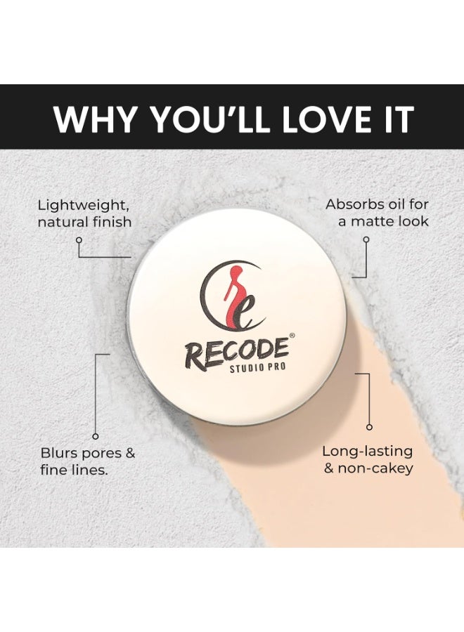 إعادة ترميز بودرة تثبيت "Recode Set & Forget" - لمسة نهائية مطفية وناعمة، شفافة (بدون لون) - 12 جم - Image 3