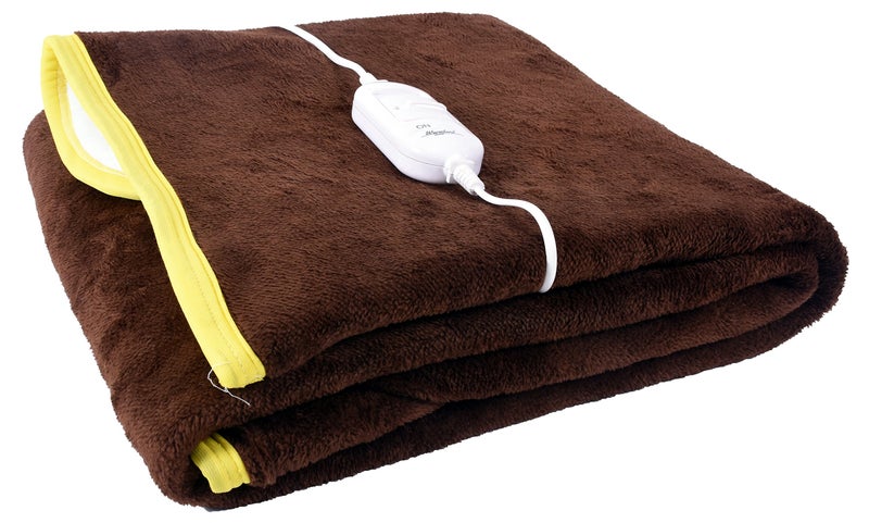 Warmland Polycotton 150 TC Electric Bed Warmer (Single_Brown) - Image 1
