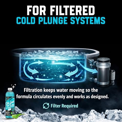 Oh Yuk 5-in-1 Cold Plunge Water Treatment – Cleaner, Clarifier, Conditioner, Combats Odors, Deodorizes – Premium Cold Tub & Ice Bath Care – Works with All Cold Plunges with Filter Systems – 32 Uses - Image 3