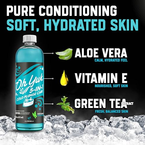 Oh Yuk 5-in-1 Cold Plunge Water Treatment – Cleaner, Clarifier, Conditioner, Combats Odors, Deodorizes – Premium Cold Tub & Ice Bath Care – Works with All Cold Plunges with Filter Systems – 32 Uses - Image 2