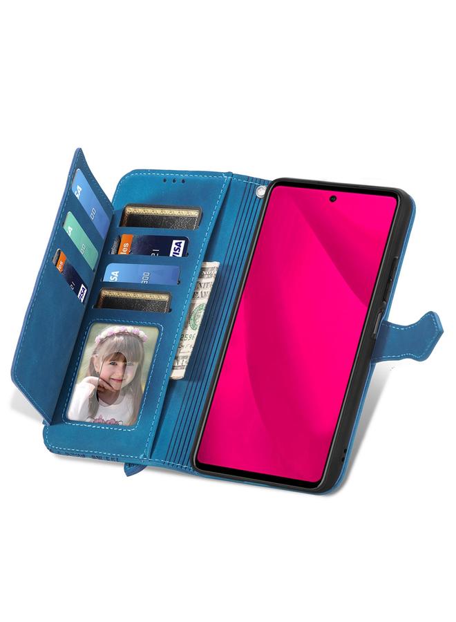 The Bros Phone Case For Honor 400 Lite Embossed Flower Zipper Leather Phone Phone Case - Image 4