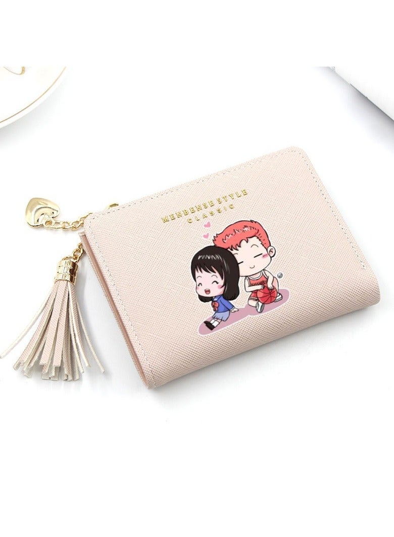KUYING Slam Dunk, Student Card Bag, Leather Wallet 