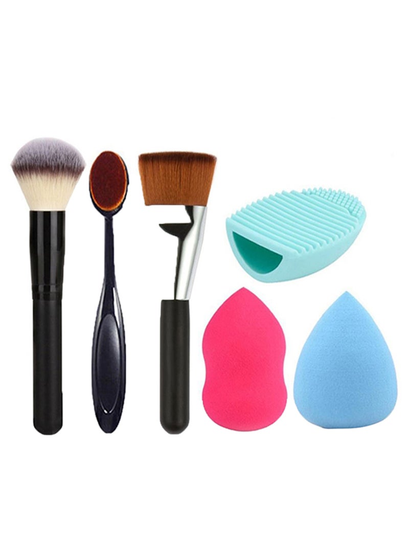 طقم أدوات مكياج مكون من 6 قطع متعدد الألوان - Image 1