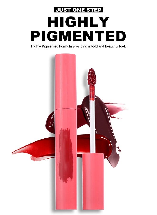 Vibely Peel-Off Lip tint - Tattoo Lip Liner Stain Lip Gloss with Matte Finish,Long Lasting Waterproof Nonstick Lipstain Tinted Lip Stain - Image 3