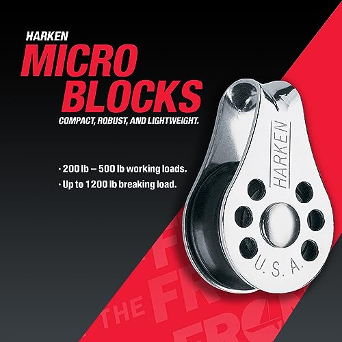 HARKEN Premium Sailing 22mm Micro Fiddle Boat Block w/V-Jam Becket, Part 245 - Image 2