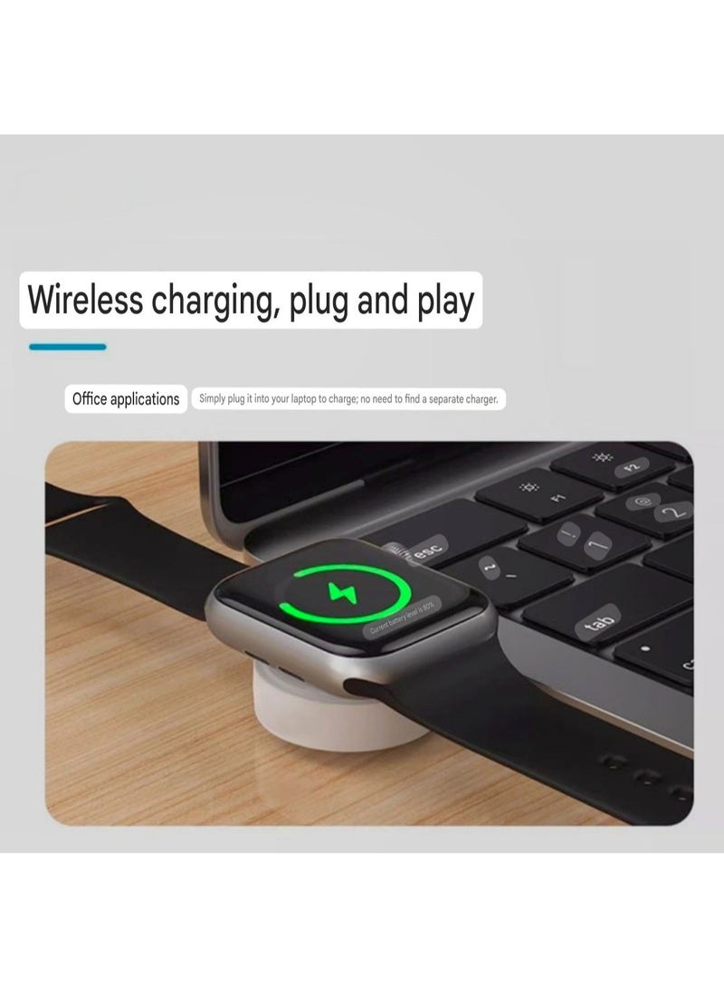 Compact USB-C Swivel Charger for Apple Watch and Other Wearables – 2.5W Quick Wireless Power - Image 5