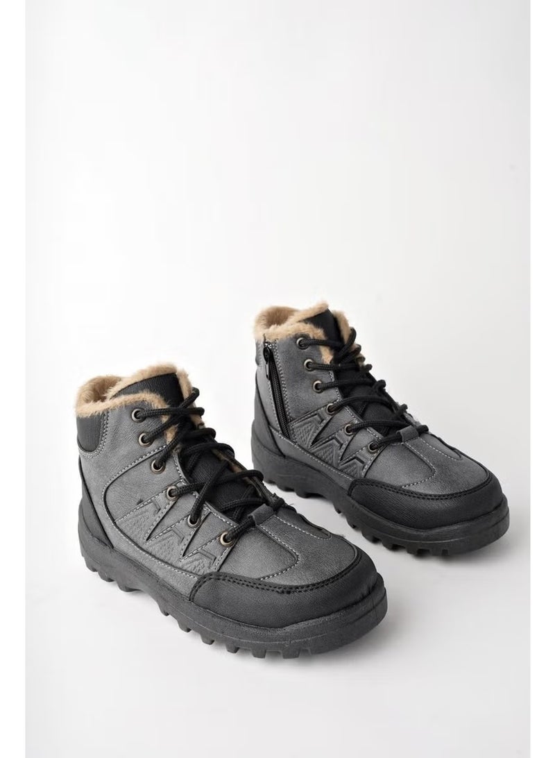 muggo Toni Guaranteed Lace Up Fur Inside Zippered Unisex Outdoor Winter Boots - Image 3