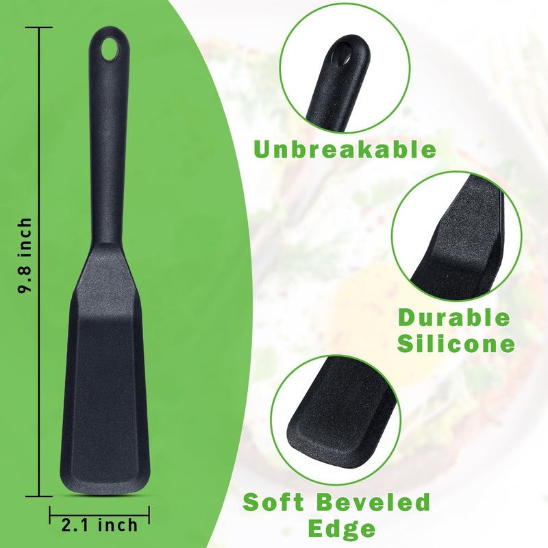 Eggssentials Egg Spatula is Heat Resistant Non-Stick Pancake Spatula - Silicone Spatula is used as an Omelette Spatula for Cooking. - Image 2