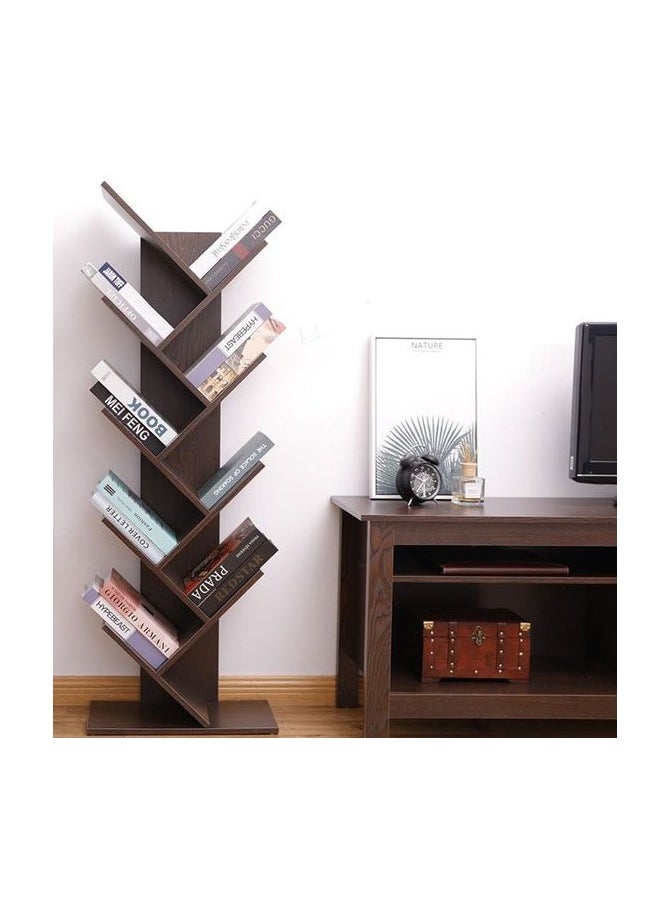 جاد وودز - رف كتب 8 طبقات بتصميم شجرة مع حامل بني من جاد وودز - Image 1
