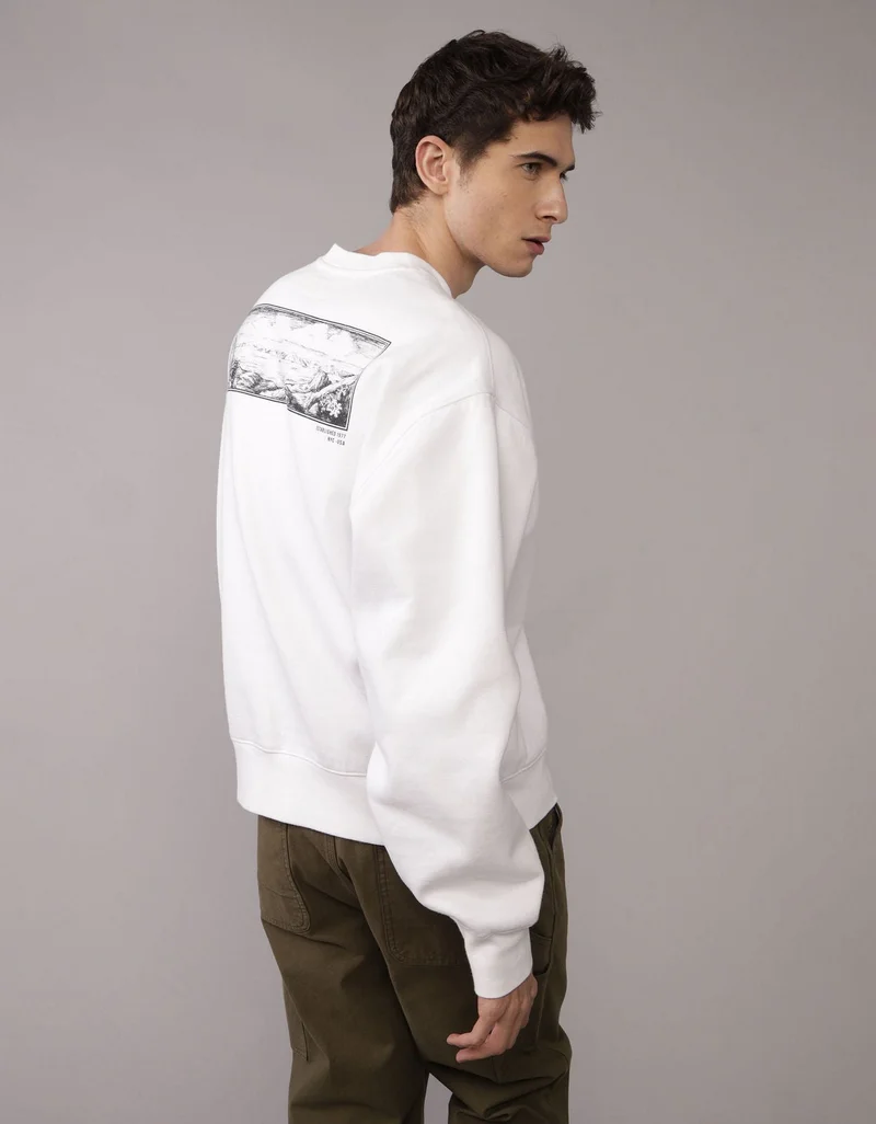 امريكان ايجل سويت شيرت بطبعات وقبة عالية